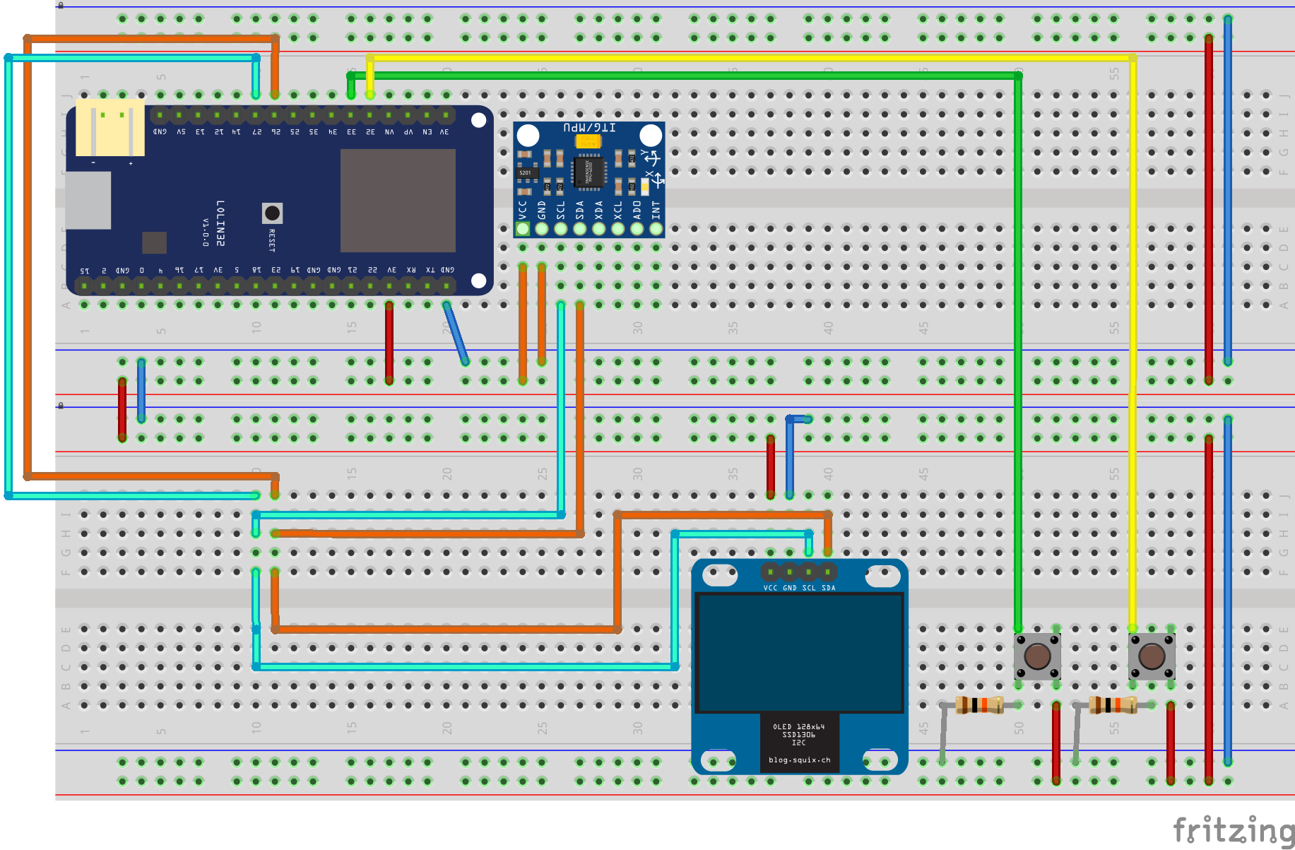 Steckplatine des Controllers